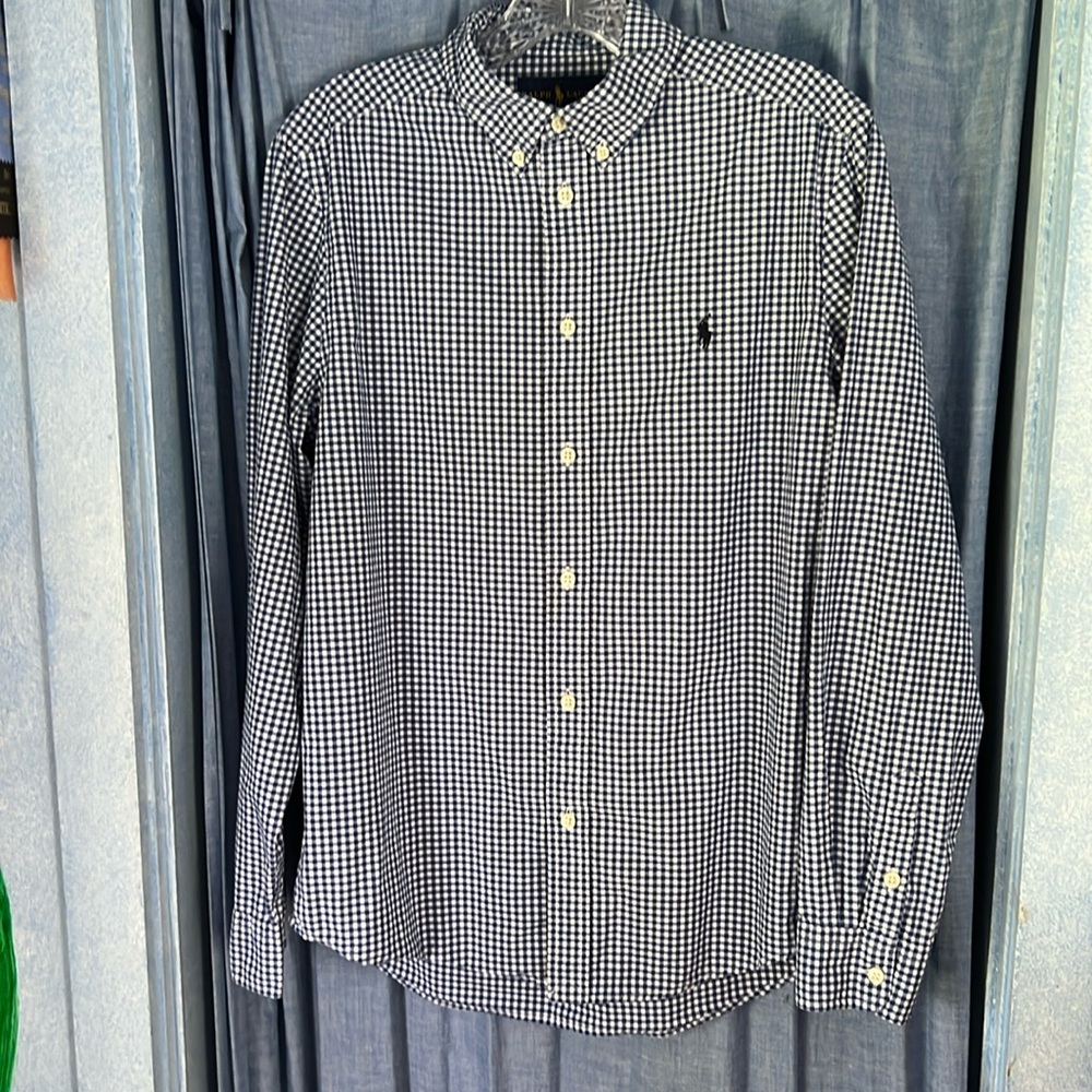 Ralph Lauren Natural Stretch LS button down shirt, Boys XL (18-20)